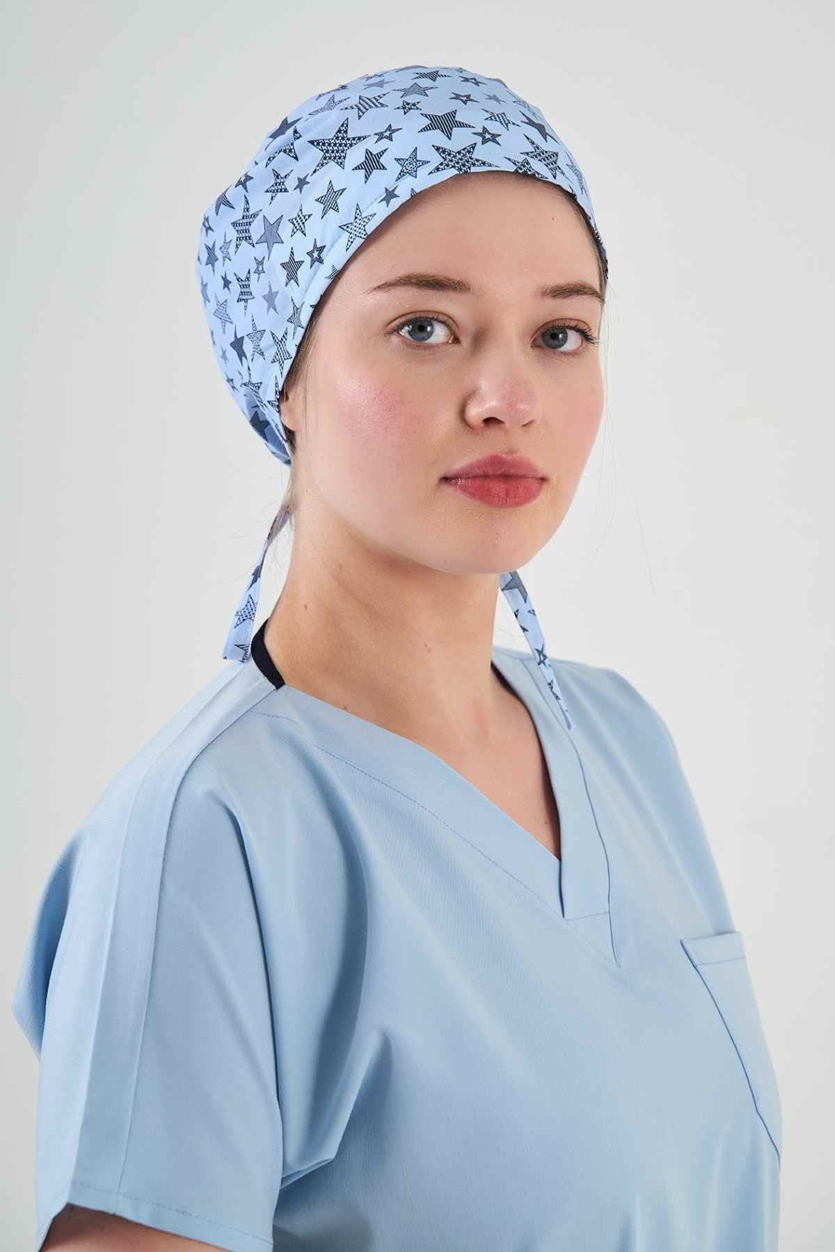 Yıldızlar Desenli Cerrahi Bone