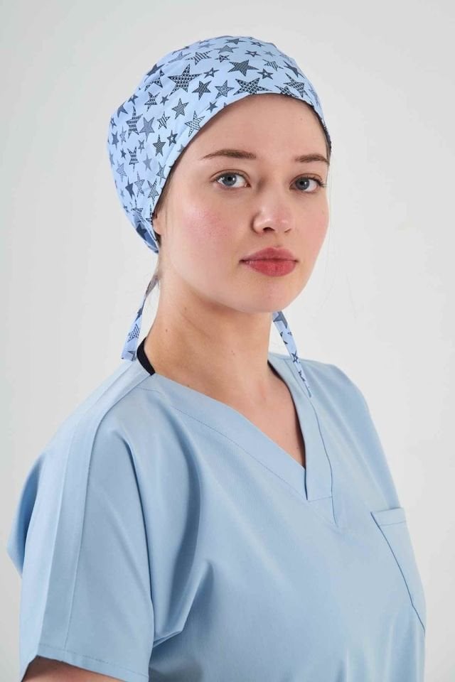 Yıldızlar Desenli Cerrahi Bone