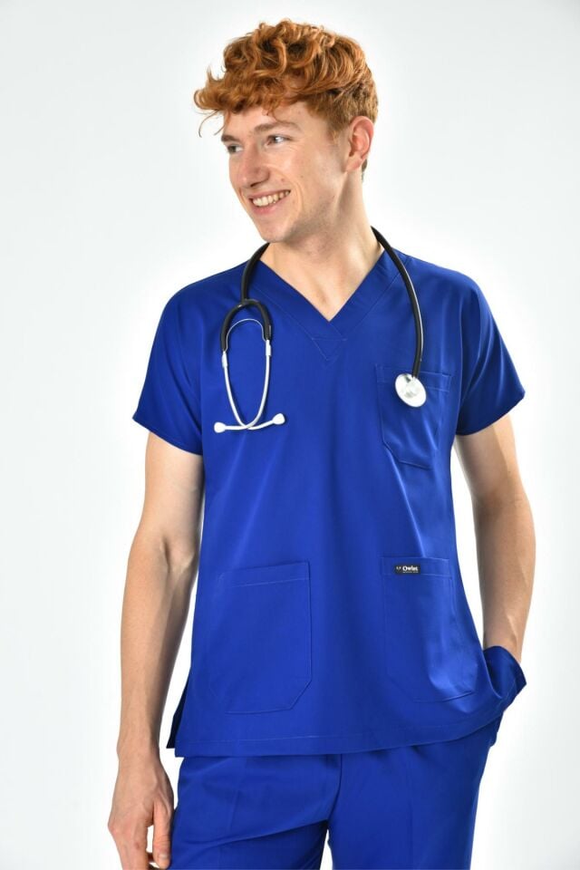 Lycra Navy Blue Surgical Set