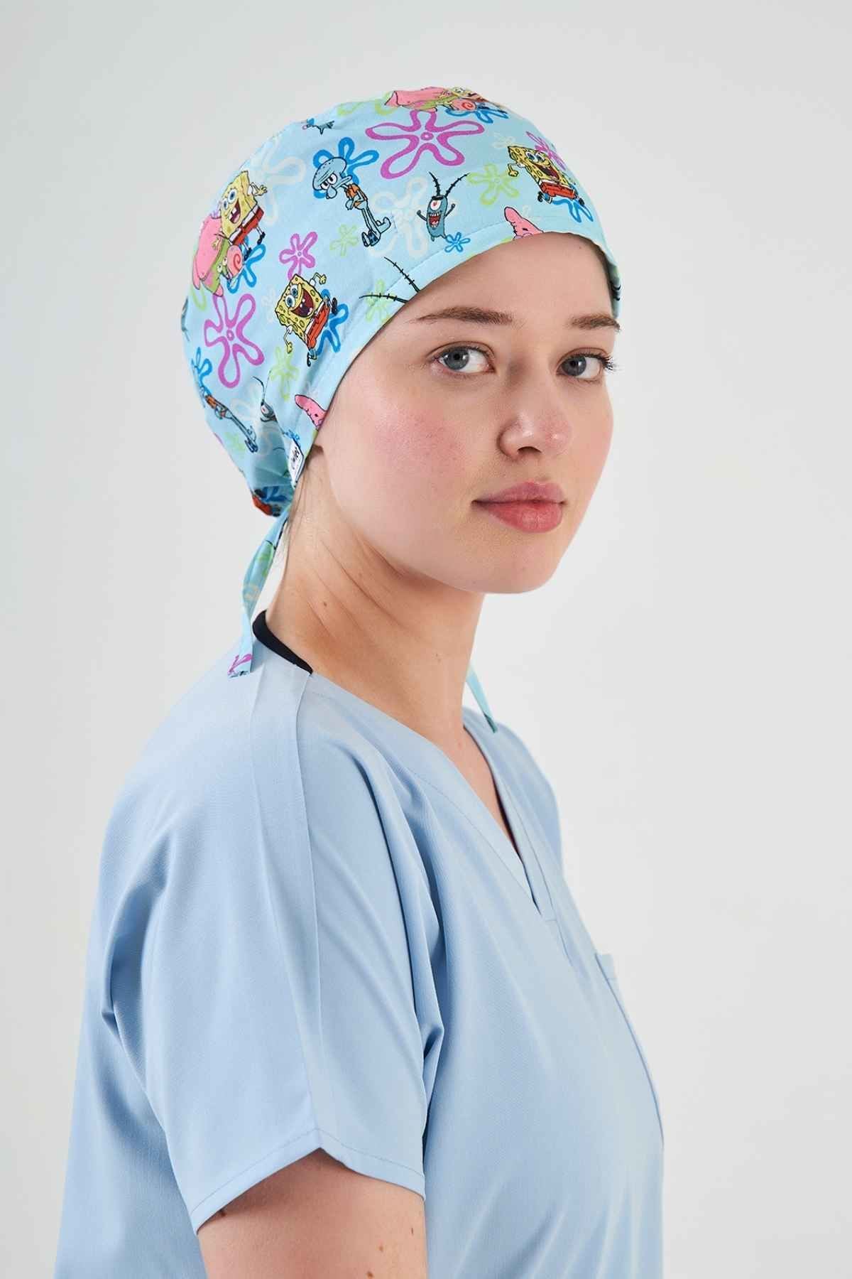 Sünger Bob Desenli Cerrahi Bone