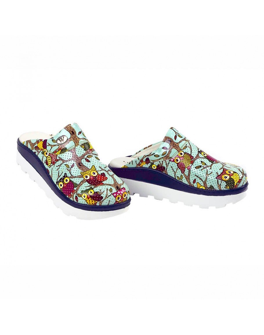 Green Owl Pattern tractor Sabo Slipper Base