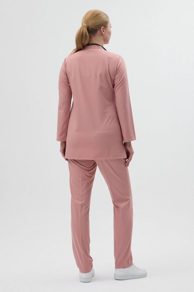 Lycra Powder Pink Tunic Set