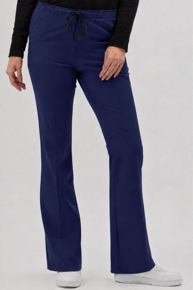 Likralı Çan Paça - Flare Leg Patriot Blue Pantolon