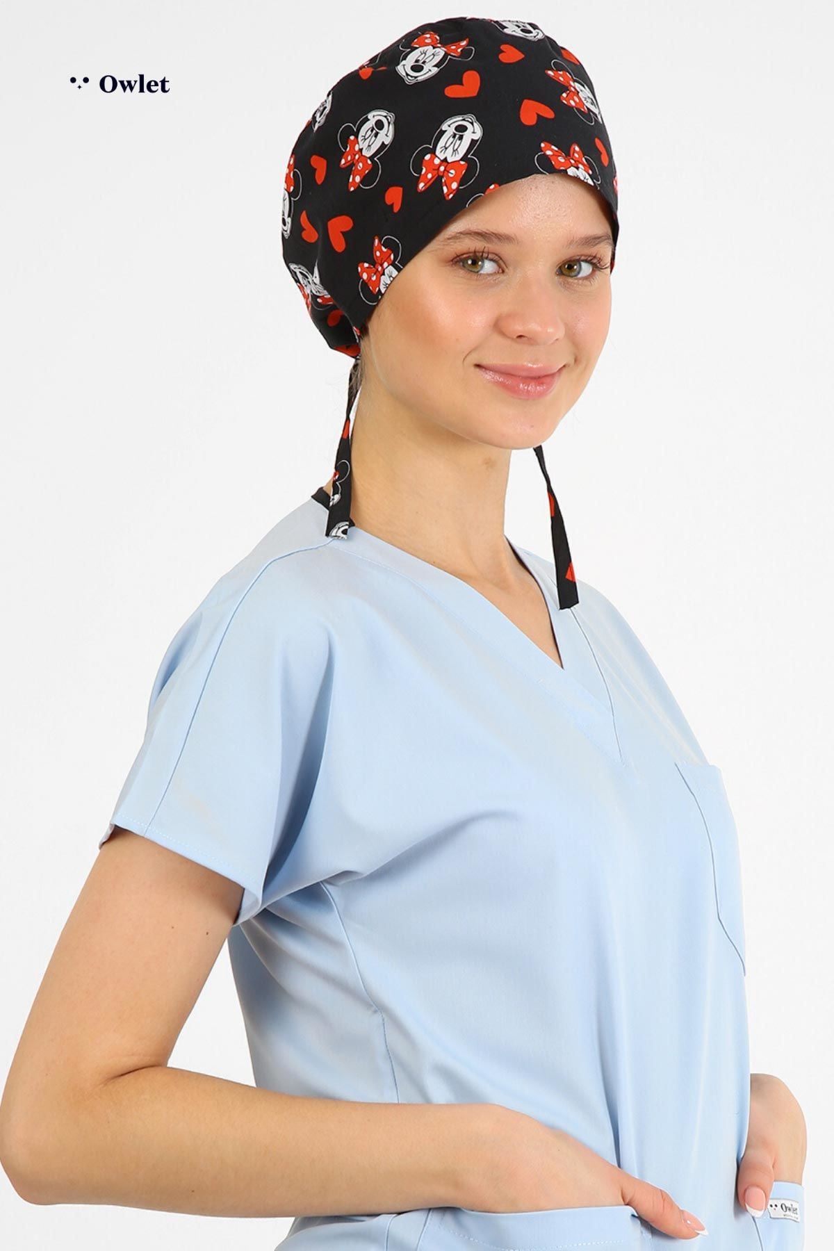 Minnie Mouse Desenli Cerrahi Bone