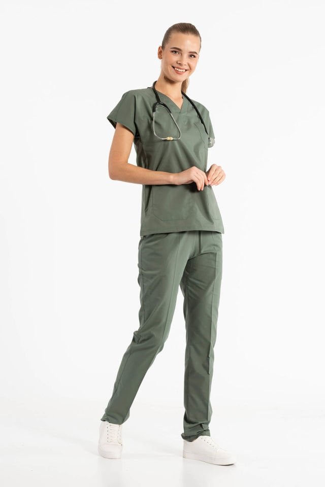 Surgery Doctor Nurse & Soldier Green Team Uniforms