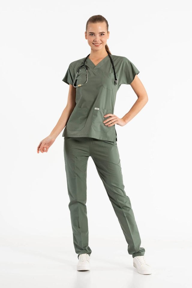 Asker Yeşili Cerrahi Üniforma Takım