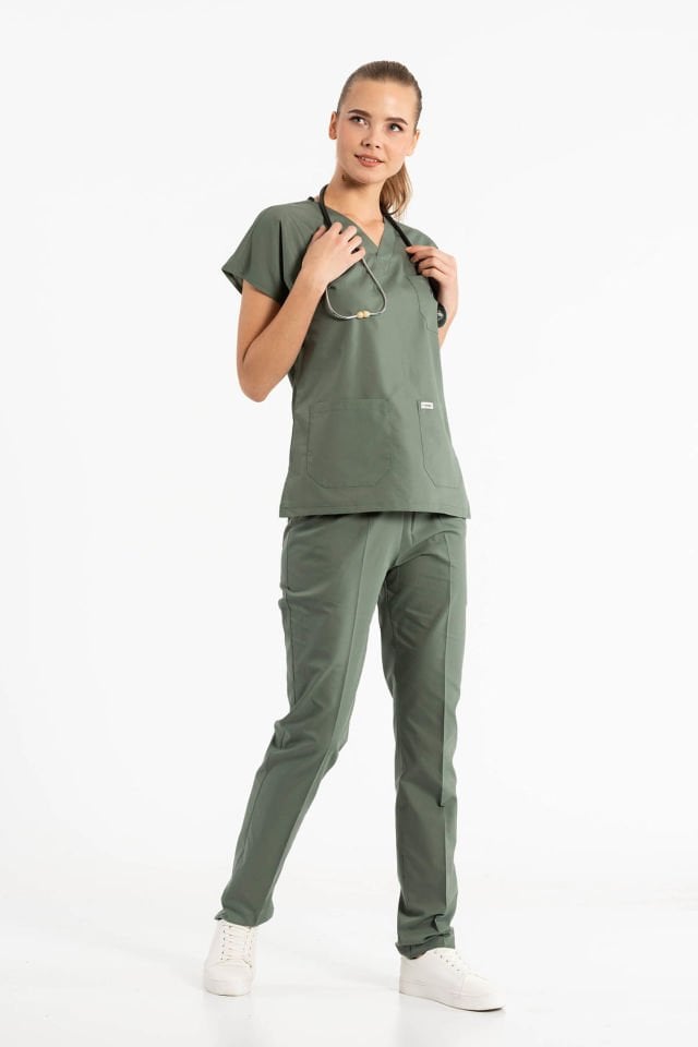 Asker Yeşili Cerrahi Üniforma Takım