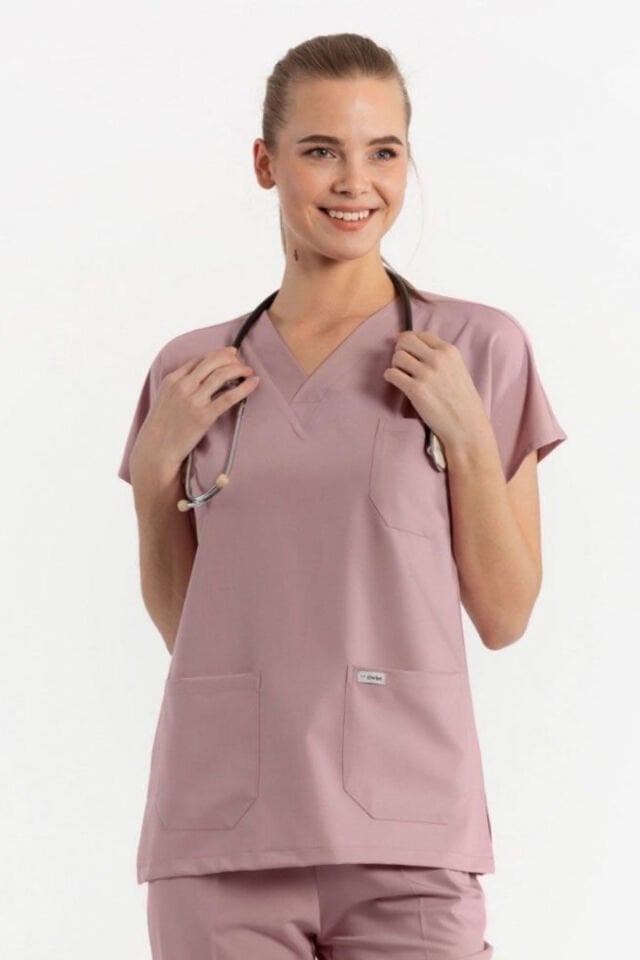 Soft Pudra Likralı Cerrahi Üst