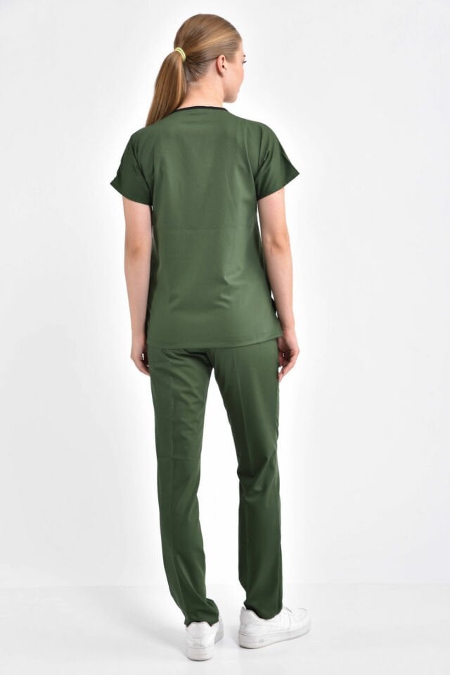 Khaki Green Lycra Surgical Team