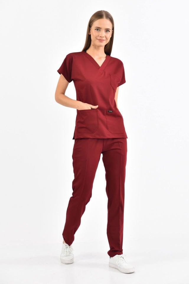 Lycra Bordeaux Surgical Team