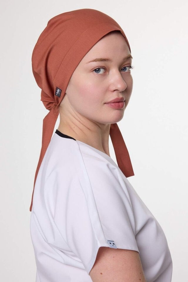 Tile-Colored Lycra Surgical Hijab Bonnet