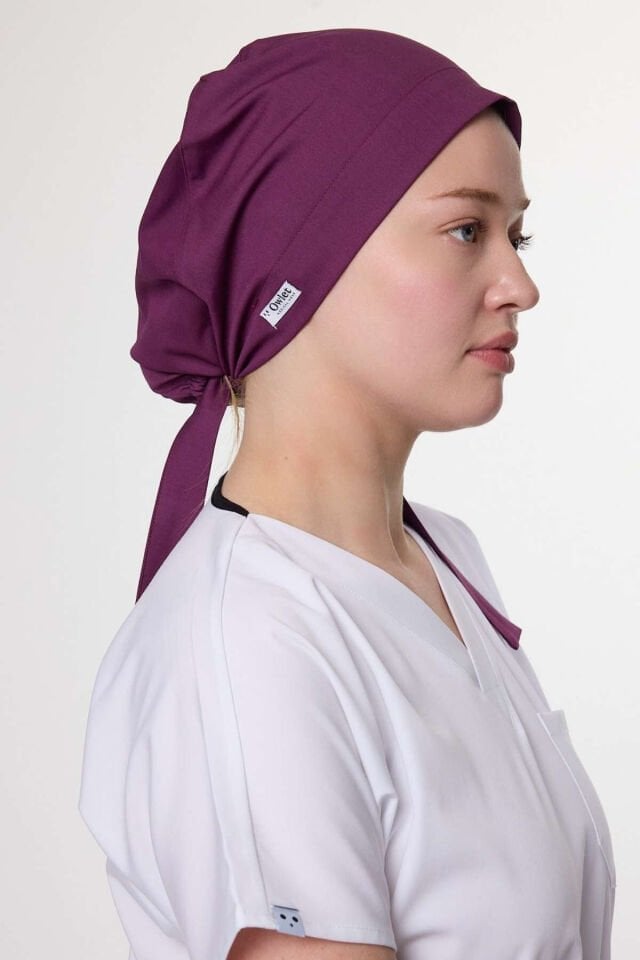 Mürdüm Likralı Cerrahi Tesettür Bone