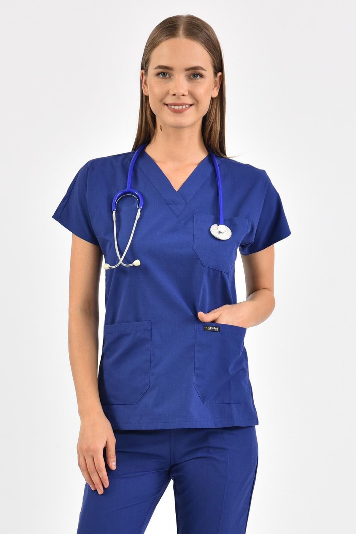 Navy Blue Surgical Jersey Set