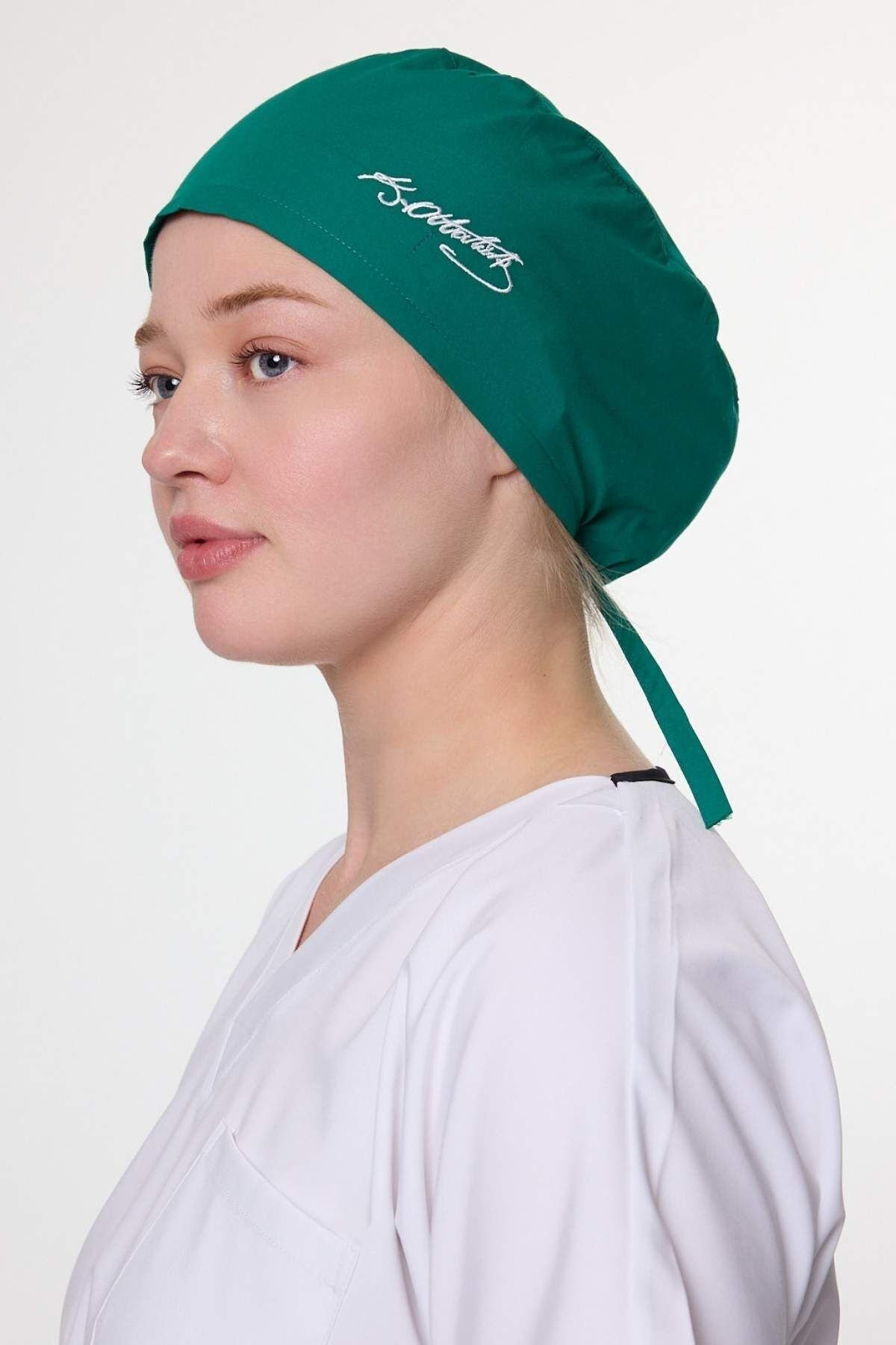 Surgical Green Cap with Kemal Atatürk's Signature