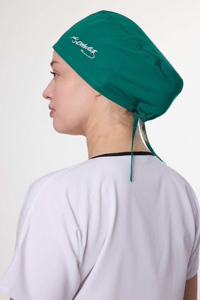 Surgical Green Cap with Kemal Atatürk's Signature