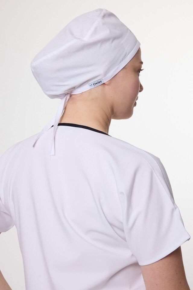 Kalp Ritim Desenli Beyaz Cerrahi Bone