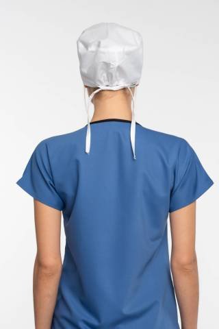 Kalp Ritim Desenli Beyaz Cerrahi Bone