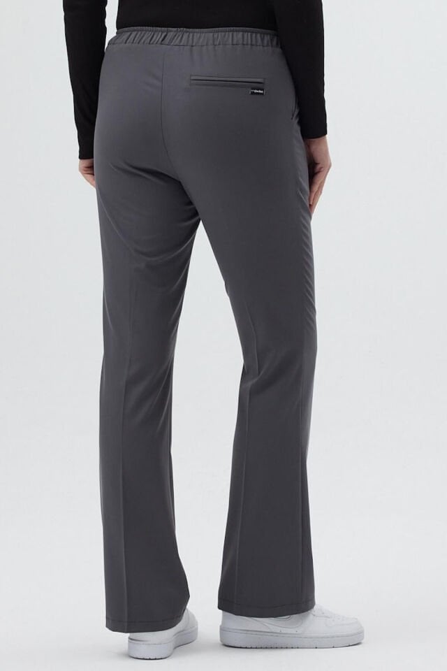 Likralı Çan Paça Füme Pantolon