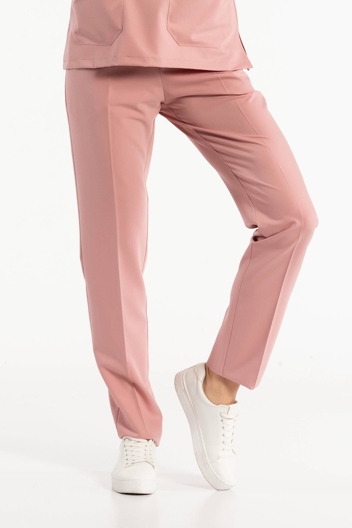 Powder Pink Lycra Pants