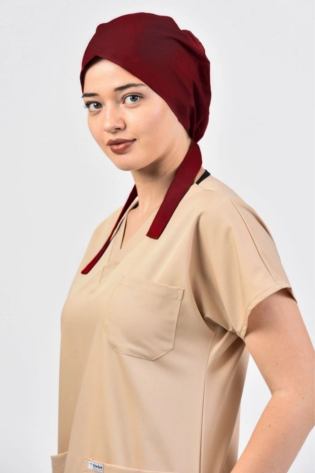 Bordo Cerrahi Tesettür Bone