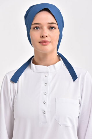 İndigo Mavisi Cerrahi Tesettür Bone