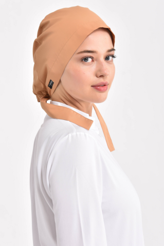 Açık Kahve Cerrahi Tesettür Bone