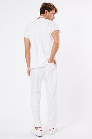 White lycra jersey Team