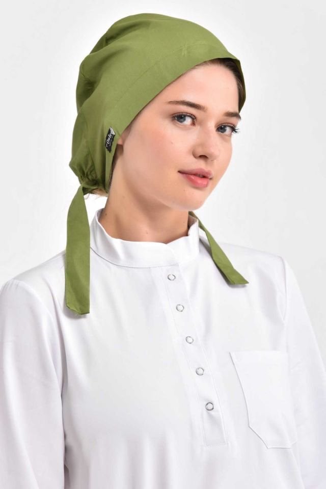 Fıstık Yeşili Cerrahi Tesettür Bone