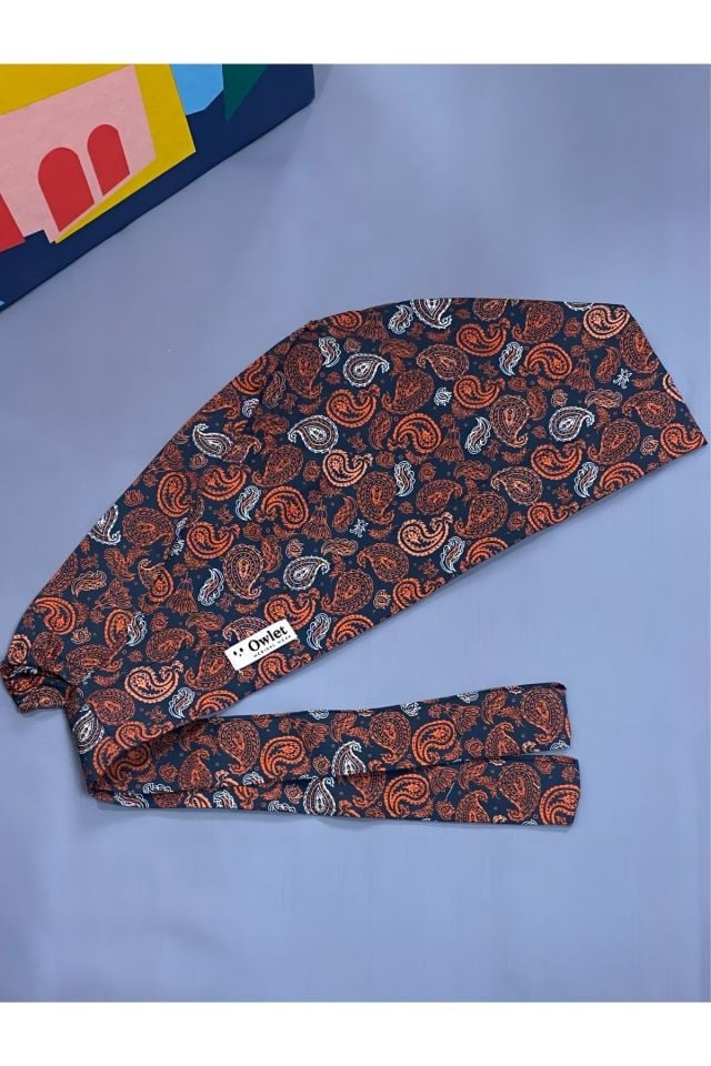 Red Patterned Scarf Hijab Bone Surgery