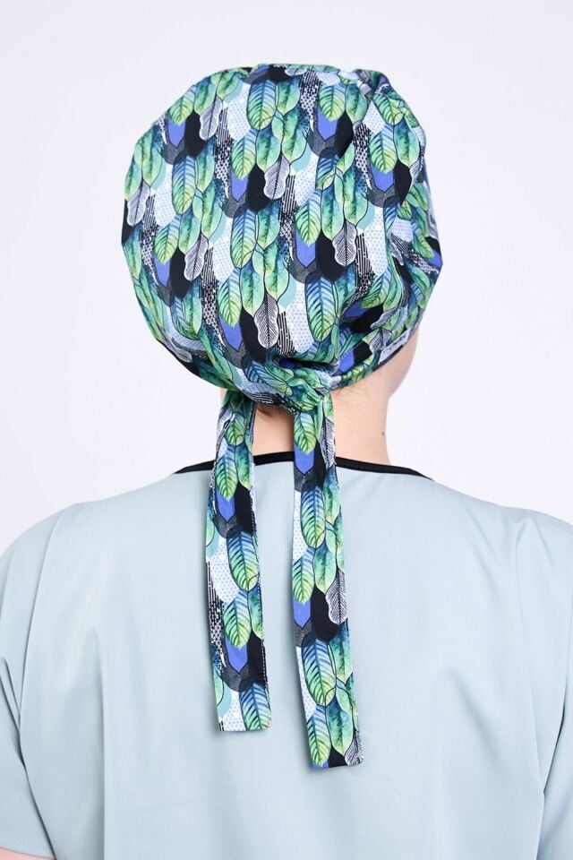 Renkli Yapraklar Cerrahi Tesettür Bone