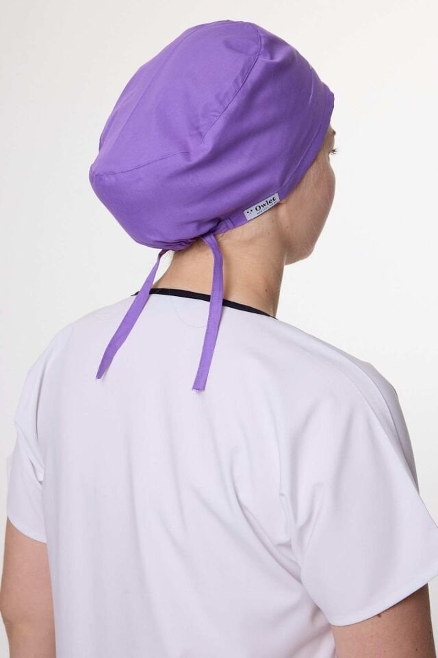 Kalp Ritim Desenli Eflatun Cerrahi Bone