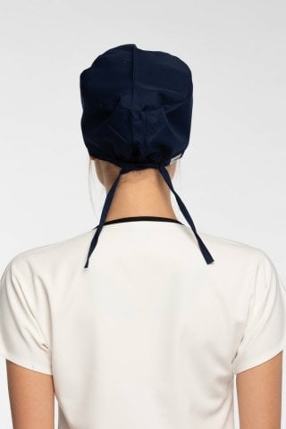 Kalp Ritim Desenli Lacivert Cerrahi Bone