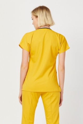 Lycra Yellow Surgical Top