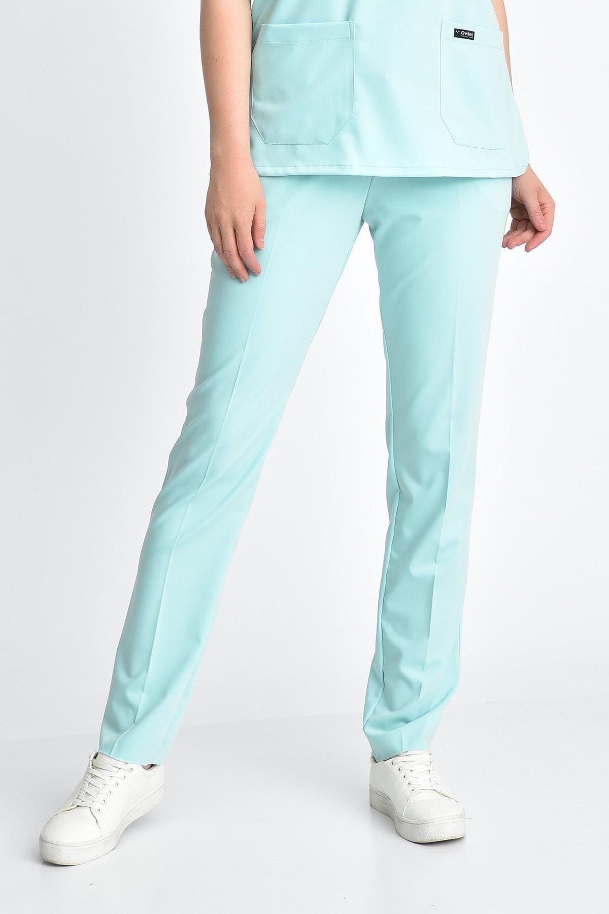 Su Yeşili Likralı Pantolon