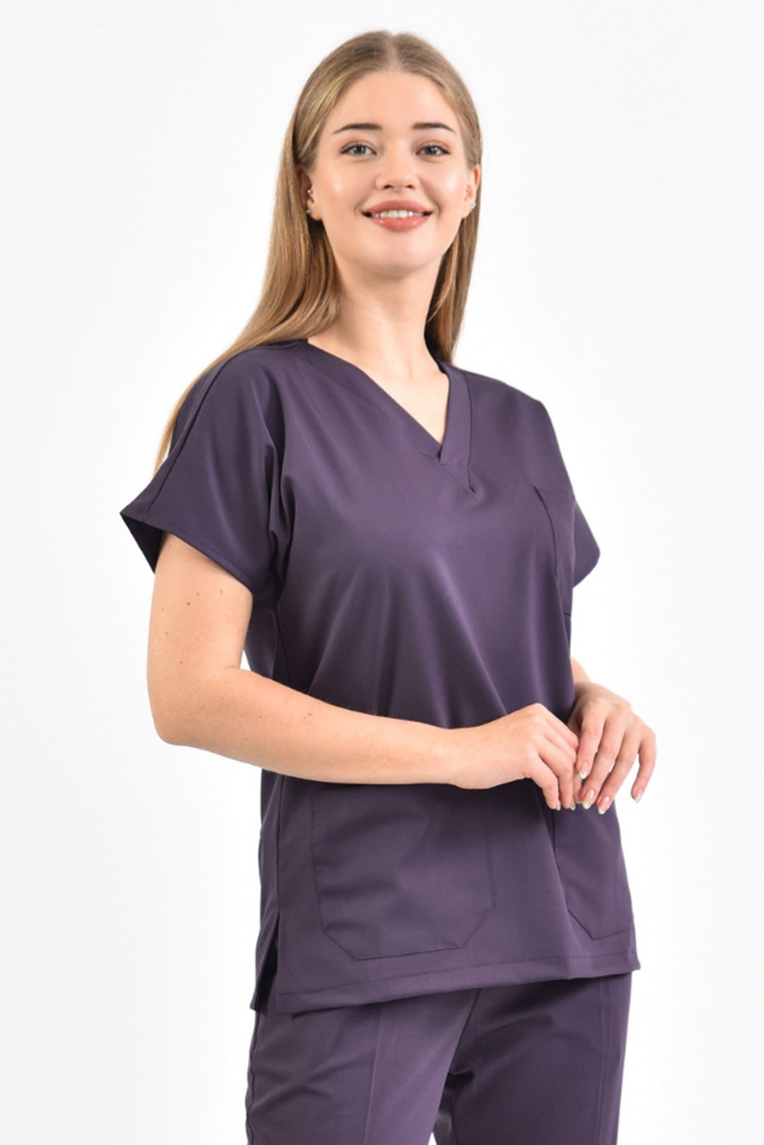 Mürdüm Eriği Likralı Forma Üst