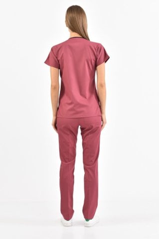 Koyu Pembe Likrali Cerrahi Takım