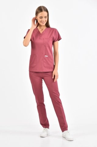 Dark Pink Lycra Surgical Team