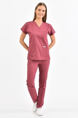 Dark Pink Lycra Surgical Team