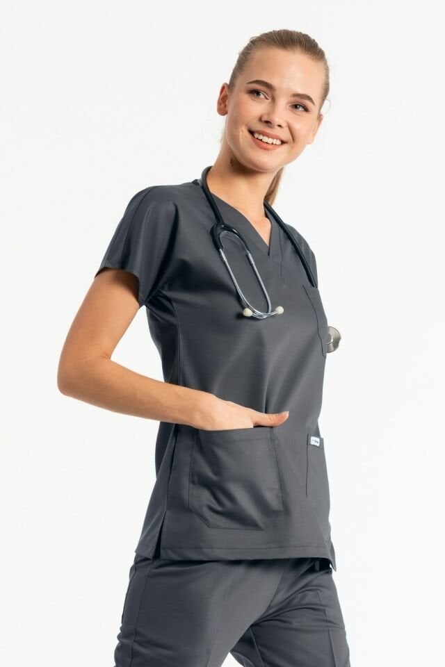 Füme Likralı Cerrahi Üst