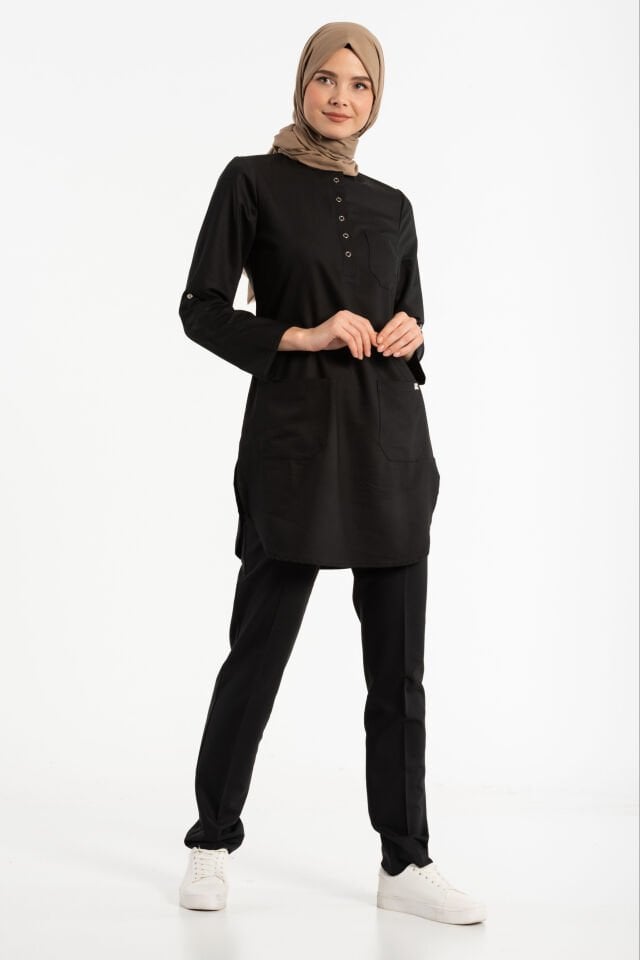 Lycra Black Hijab Surgical Team