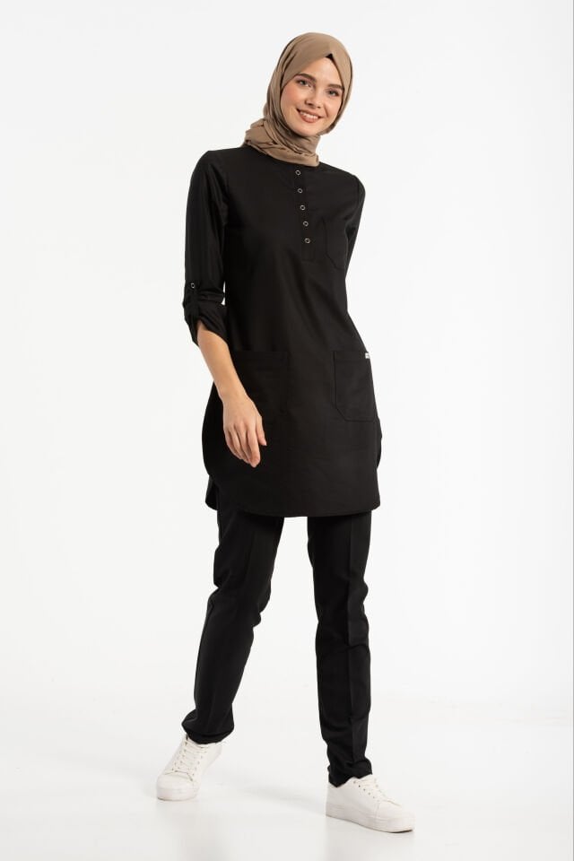 Lycra Black Hijab Surgical Team