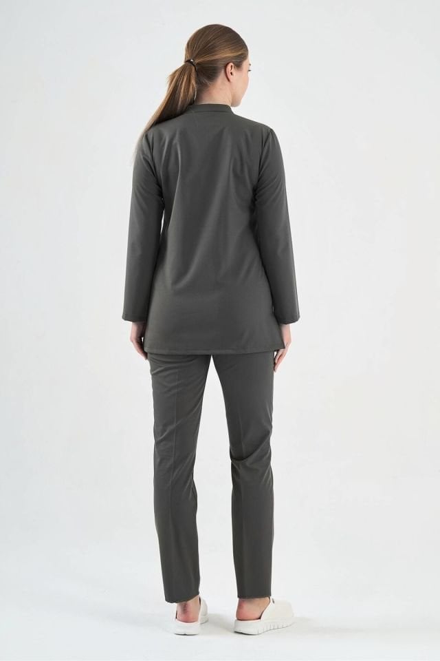 Likralı Füme Tunik Boy Takım