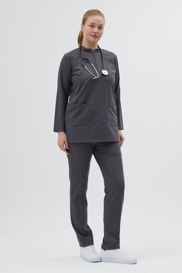 Likralı Füme Tunik Boy Takım