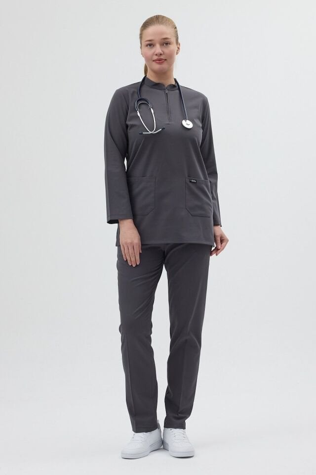 Likralı Füme Tunik Boy Takım