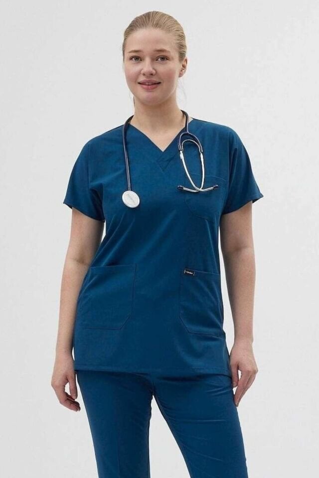 Tunik Boy Kısa Kol Petrol Mavisi Forma Üst