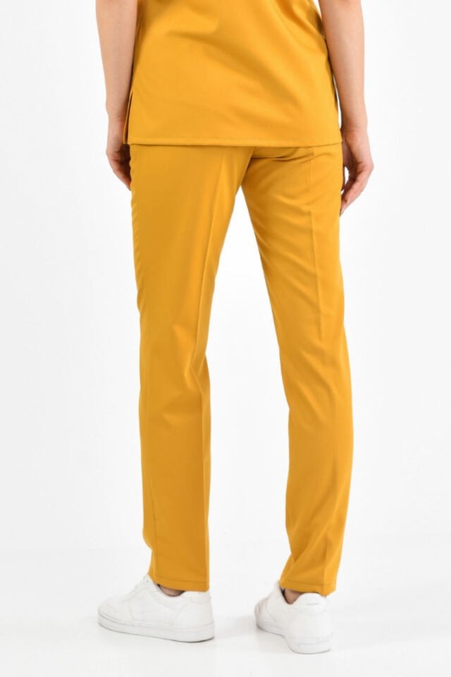 Hardal Sarısı Likralı Pantolon