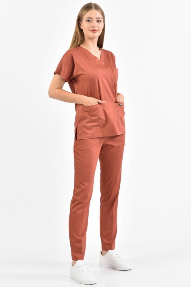 Likralı Kiremit Cerrahi Takım