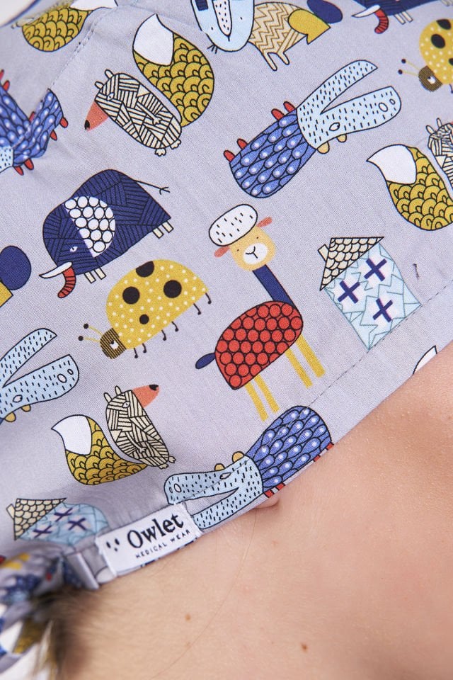 Çizgi Karakterler Gri Cerrahi Bone