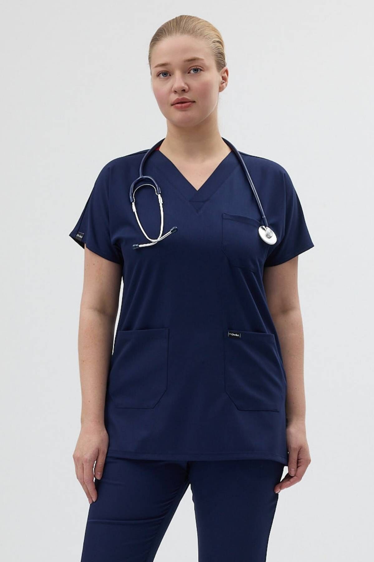 Tunik Boy Kısa Kol Koyu Lacivert Forma Üst