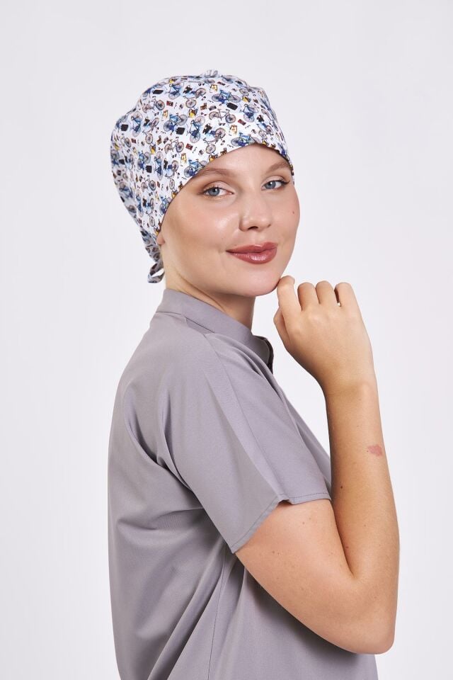 Bisiklet Desenli Cerrahi Bone